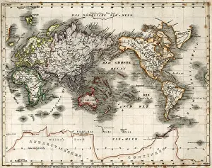 Capricorn: cartography, world map, australocentric map
