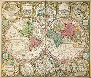 Matthaeus: cartography, world maps, drawn by Georg Matthaeus