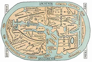 Sever: cartography, world maps, middle ages, map of