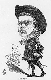 Abbot: Cartoon of the actor and dramatist Harry Paulton
