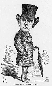 Iago: Cartoon of the actor Hermann Vezin