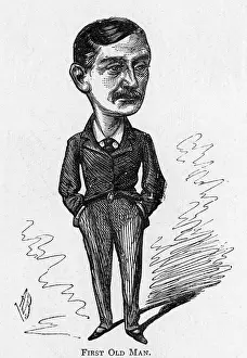Hare: Cartoon of the actor John Hare