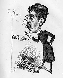 Monocle: Cartoon of the actor-manager Sir Squire Bancroft