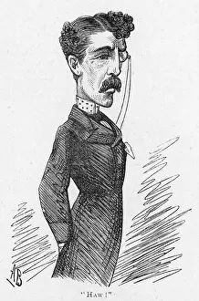 Slim: Cartoon of the actor-manager Sir Squire Bancroft