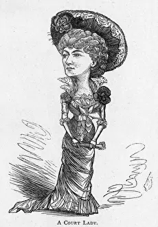 Tragic: Cartoon of the actress Madame Modjeska