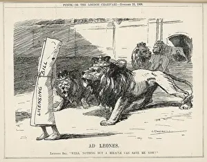 Coliseum: Cartoon, Ad Leones (Licensing Bill fails)
