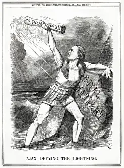 Commissions: Cartoon, Ajax Defying the Lightning (Gladstone)