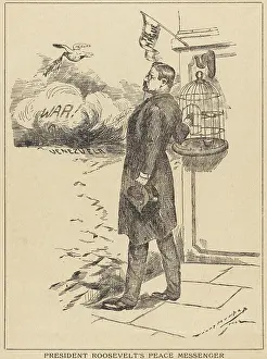 Peacemaker: Cartoon about the Anglo-German naval blockade of