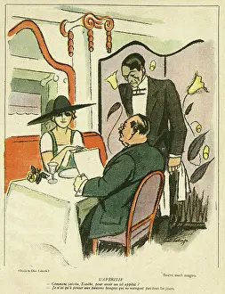 Menus: Cartoon, The aperitif