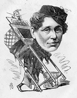 Portable: Cartoon of Arthur Williams, actor, playwright and singer