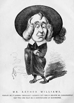 Hollingshead: Cartoon of Arthur Williams, actor, playwright and singer