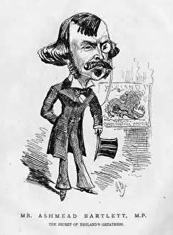 Monocle: Cartoon of Ashmead Bartlett, Conservative MP