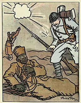 Explosions: Cartoon, On the attack, WW1