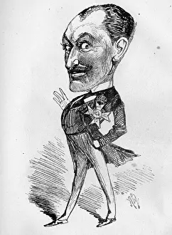 Drury: Cartoon of Augustus Harris, British actor and dramatist