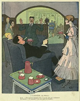 Criticised: Cartoon, In the back, WW1