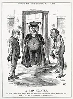 Loggerheads: Cartoon, A Bad Example (Gladstone and Disraeli)