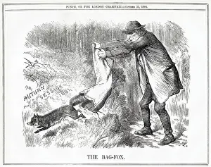 Ewart: Cartoon, The Bag-Fox (Gladstone)