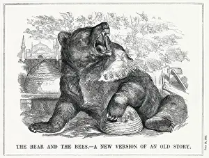 Dominate: Cartoon, The Bear and the Bees, New Version of an Old Story