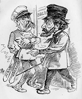Lorraine: Cartoon, Bismarck and Gambetta