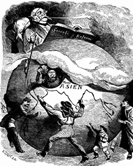 Themselves: Cartoon on Bismarck's policy, 1884