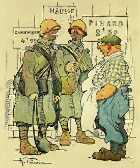 Bistro: Cartoon, At the bistro, WW1