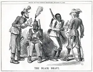 Drafted: Cartoon, The Black Draft (US army recruitment)