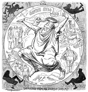 Laurels: Cartoon, Bradlaugh Triumphant!