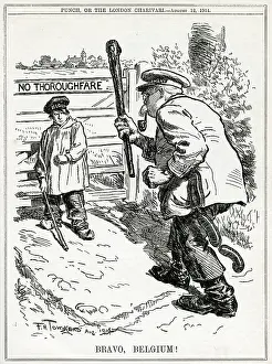 Thoroughfare: Cartoon, Bravo, Belgium! (WW1)