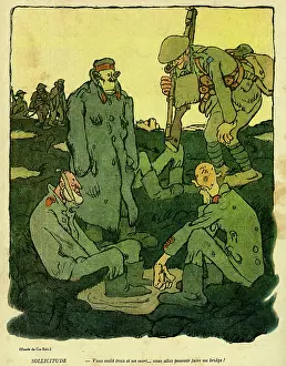 Tommies: Cartoon, A four for bridge, WW1