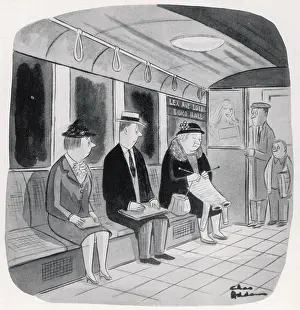 Knitter: Cartoon by Charles Addams
