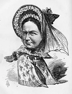 Melodrama: Cartoon of Charlotte Saunders, actress