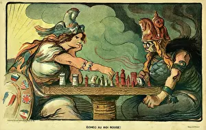 Allegorical: Cartoon, Check to the Red King! WW1
