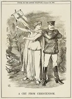 Warned: Cartoon, A Cry From Christendom (Tsar Alexander III)