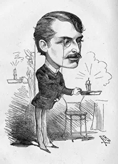 Entr Acte: Cartoon of Claude Carton, British actor and playwright
