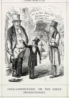 Giles: Cartoon, Cock-a-Doodle-Doo; or, The Great Protectionist
