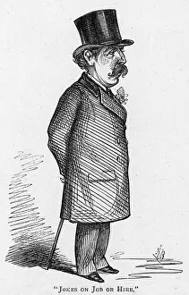 Burlesque: Cartoon of the comic author Robert Reece