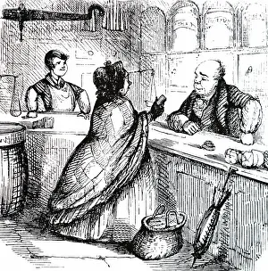 Commenting: A cartoon commenting on the adulteration of coffee