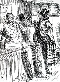 Tenniel: A cartoon commenting on alcohol and bad housing
