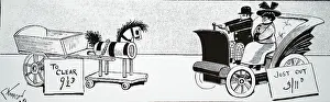 Commentary: A cartoon commenting on the progression of transport