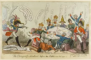 Disputed: Cartoon, The Congress dissolved before the Cake was cut up