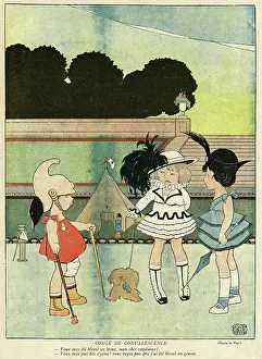 Forehead: Cartoon, Convalescent leave, WW1