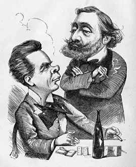 Constant: Cartoon of Coquelin and Gambetta