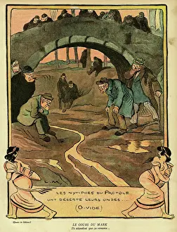 Value: Cartoon, The course of the Deutschmark, WW1