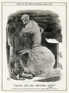 Haunting: Cartoon, Death and His Brother Sleep