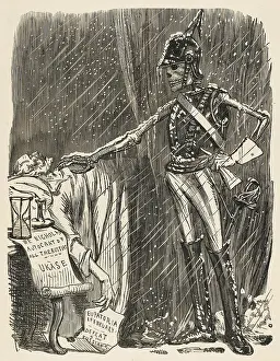Dies: Cartoon, death of Tsar Nicolas I