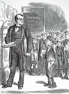 Pupil: Cartoon depicting a board school