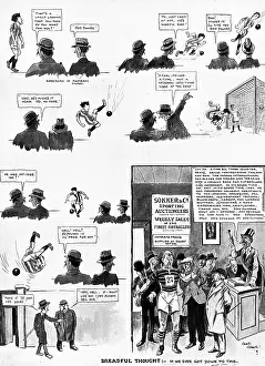 Proclaiming: Cartoon Depicting the Problems of Professionalism in Footbal