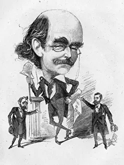 Pince: Cartoon of Dion Boucicault, Irish actor and playwright