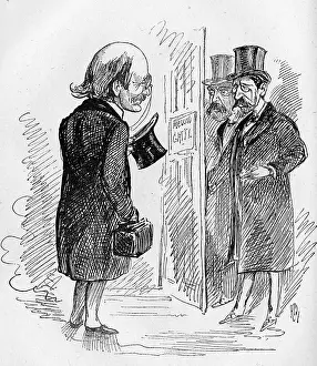 Dion: Cartoon of Dion Boucicault, Irish actor and playwright