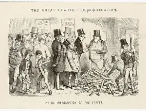 Chartist: Cartoon, Distribution of the Staves (Chartism)